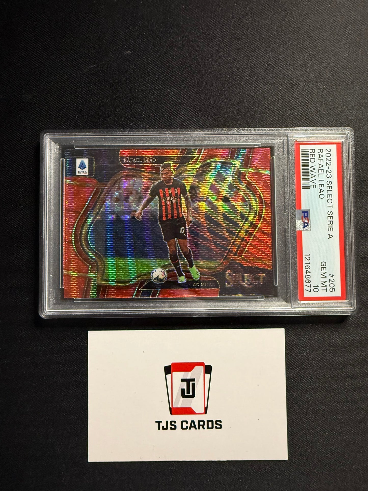 Rafael Leao - PSA 10 - Red Wave Field Level - Panini Select Serie A 2022/23