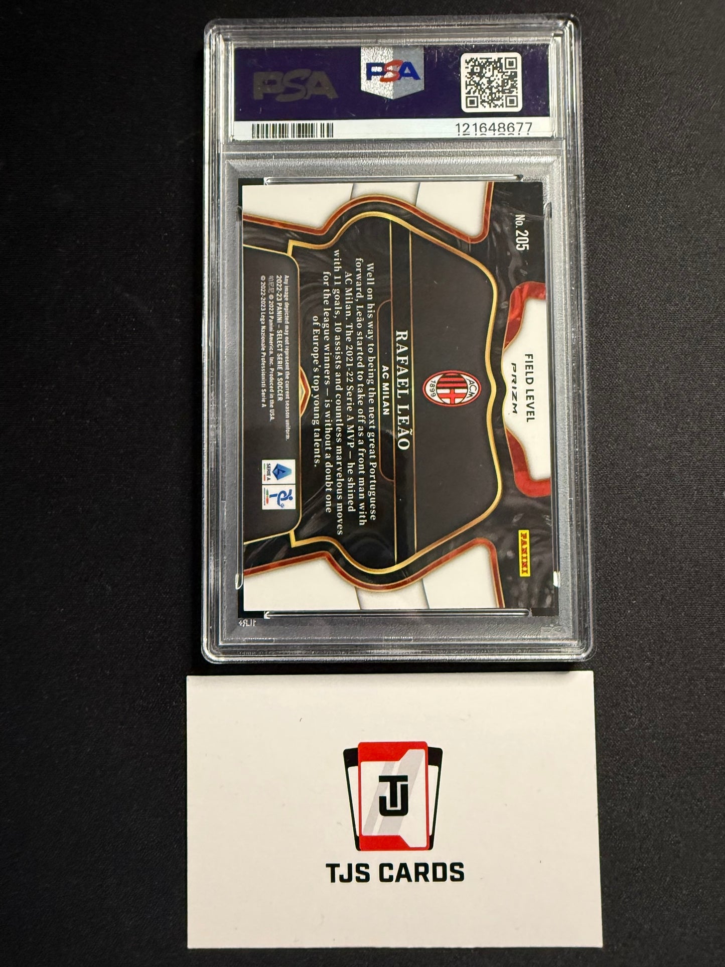 Rafael Leao - PSA 10 - Red Wave Field Level - Panini Select Serie A 2022/23