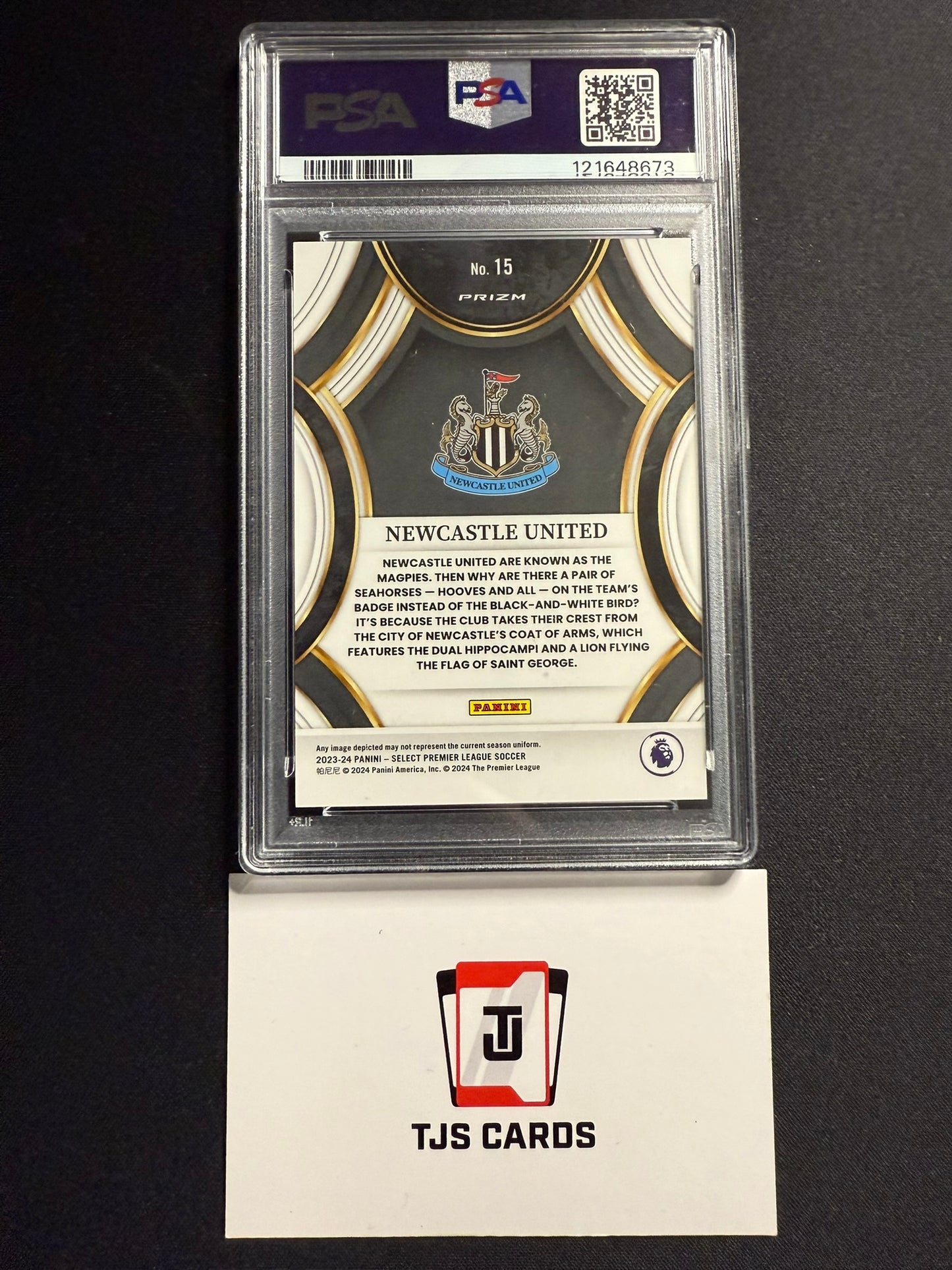 Newcastle United - PSA 10 - Team Badge Case Hit SSP - Panini Select Premier League 2023/24