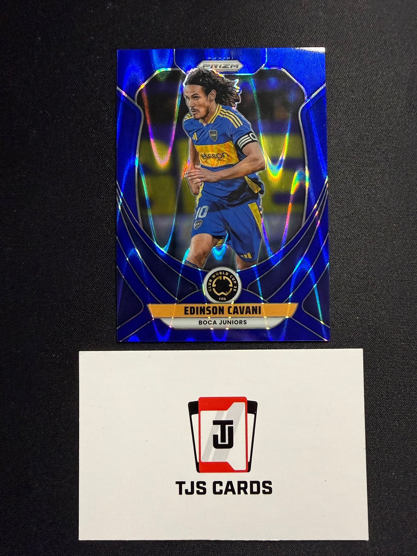 Edinson Cavani - Blue Seismic /275 - Panini Prizm Club World Cup 2025