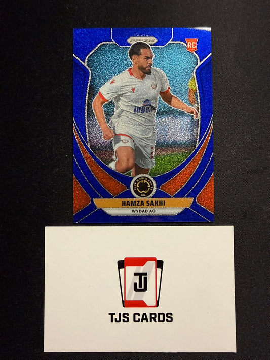 Hamza Sakhi - Rookie Blue Glitter /149 - Panini Prizm Club World Cup 2025