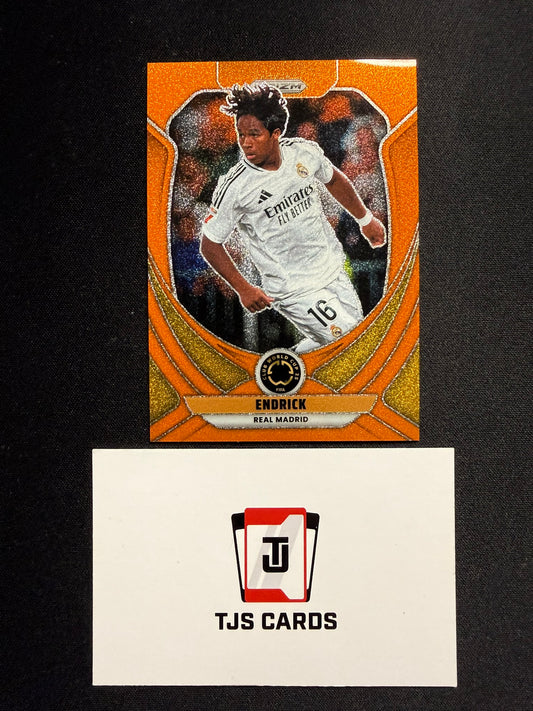 Endrick - Orange Glitter /99 - Panini Prizm Club World Cup 2025