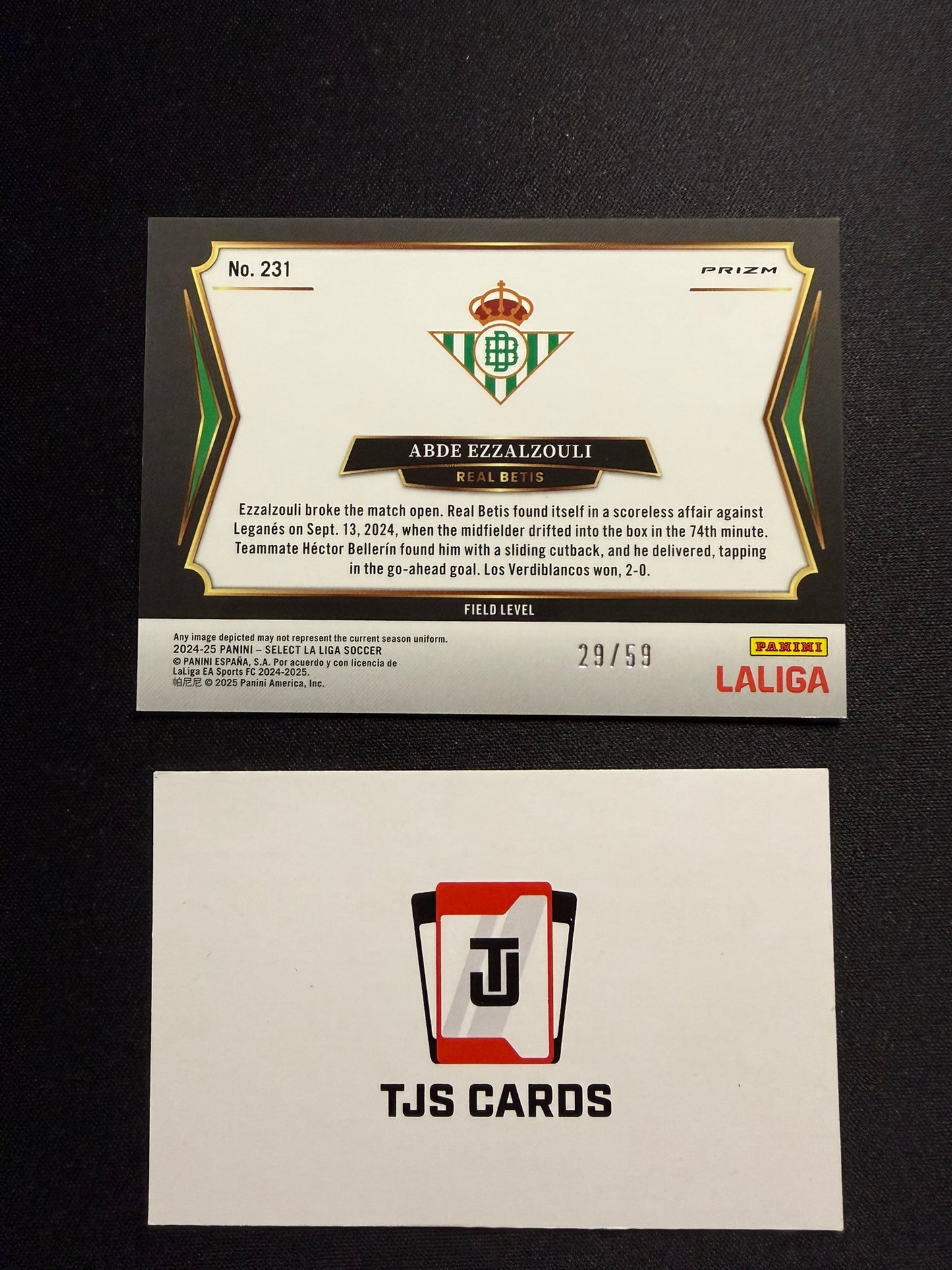 Abde Ezzalzouli - Bronze Checker Field Level /59 - Panini Select La Liga 2024/25