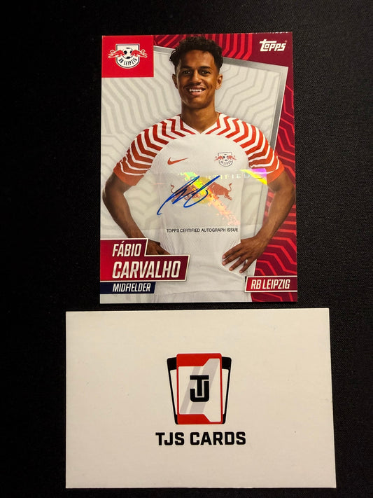 Fabio Carvalho - Auto - TOPPS 100% RB Leipzig 2023/24