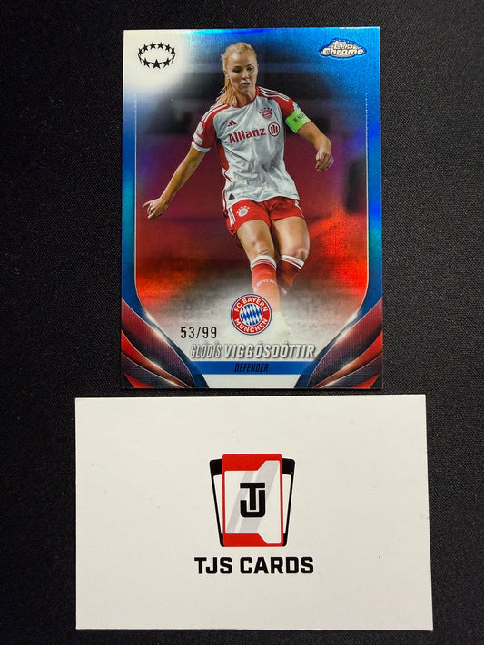 Glodis Viggosdottir - Colour Match /99 - TOPPS Chrome UWCL 2023/24