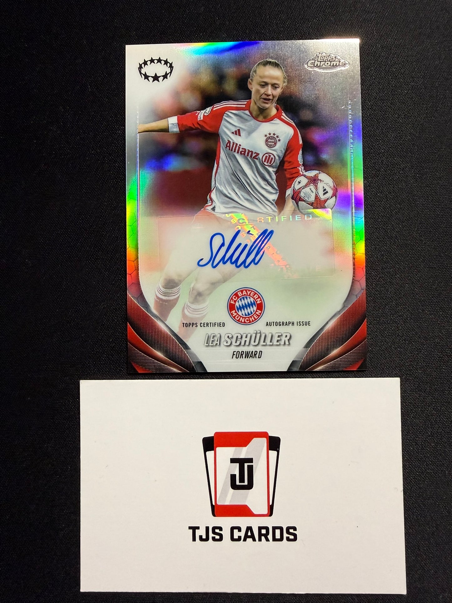 Lea Schuller - Auto - TOPPS Chrome UWCL 2023/24