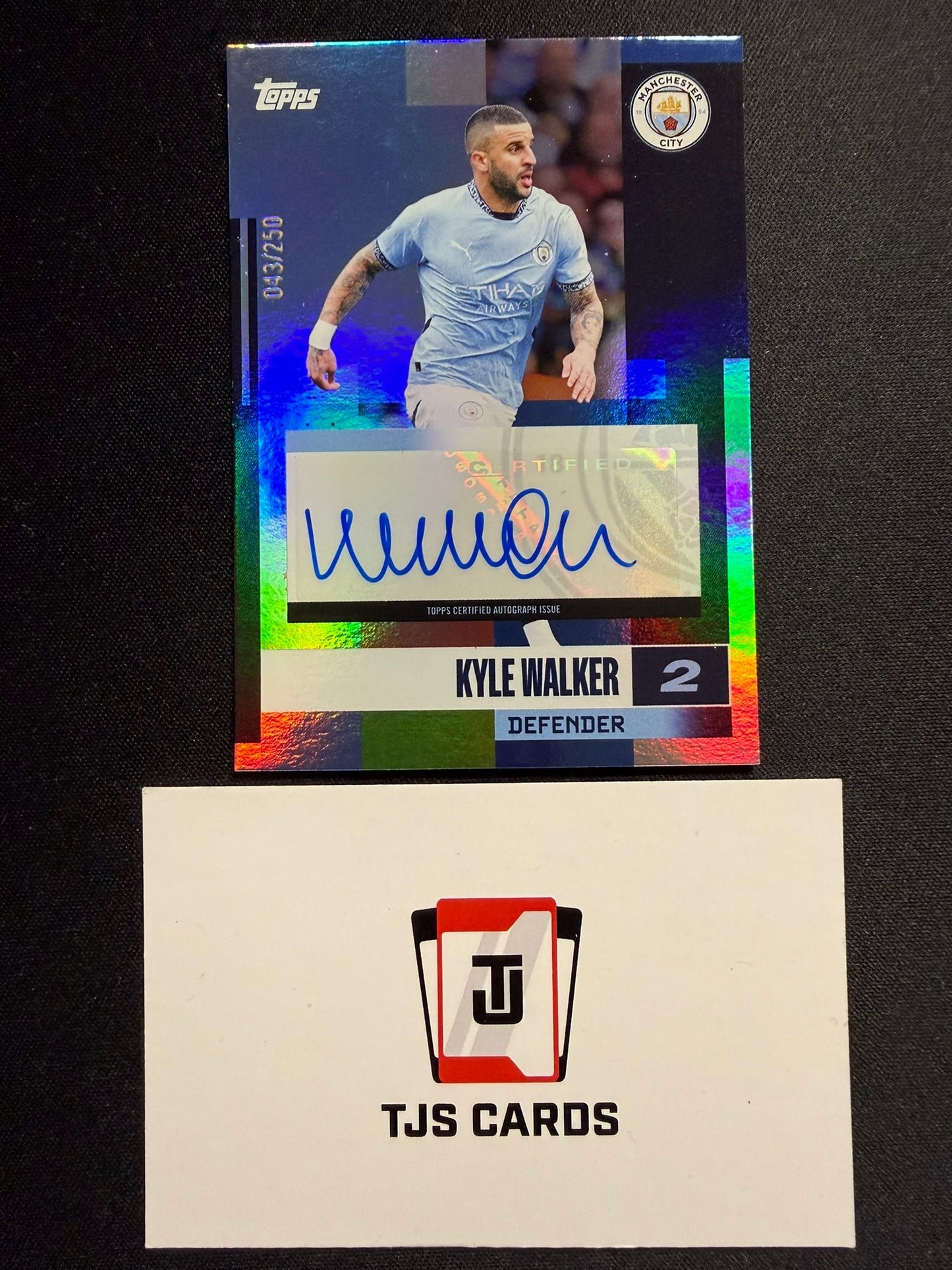 Kyle Walker - Auto /250 - TOPPS Manchester City Team Set 2024/25
