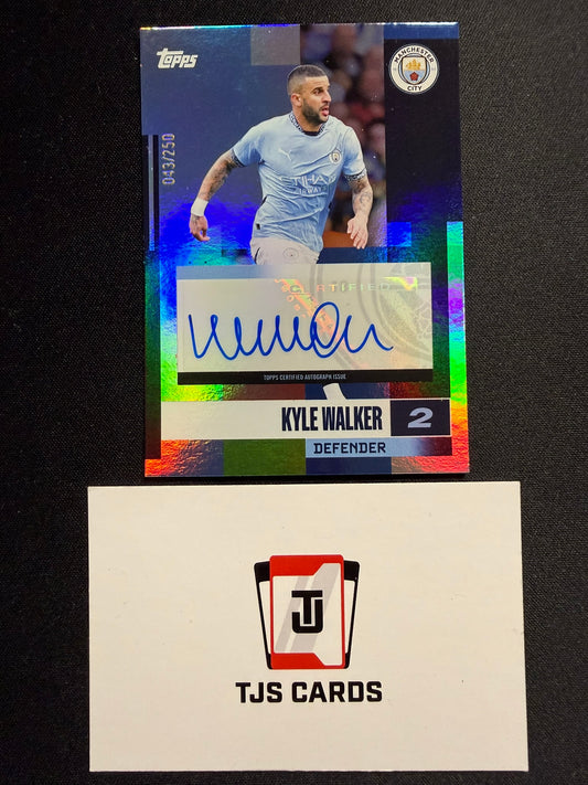 Kyle Walker - Auto /250 - TOPPS Manchester City Team Set 2024/25