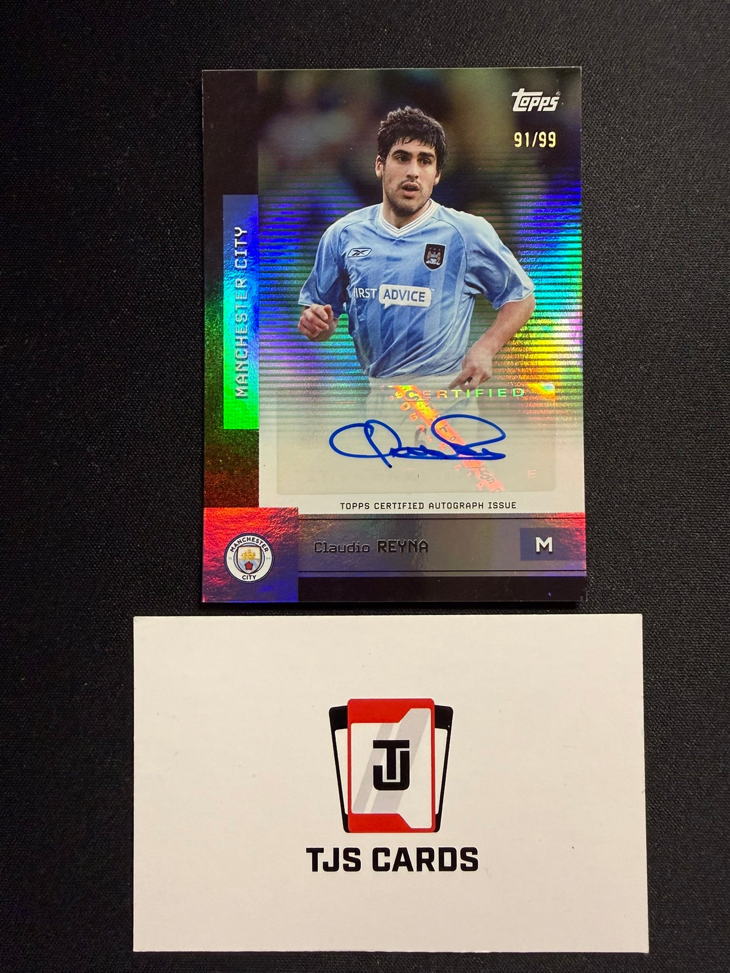 Claudio Reyna - Auto /99 - TOPPS Manchester City Team Set 2025/26