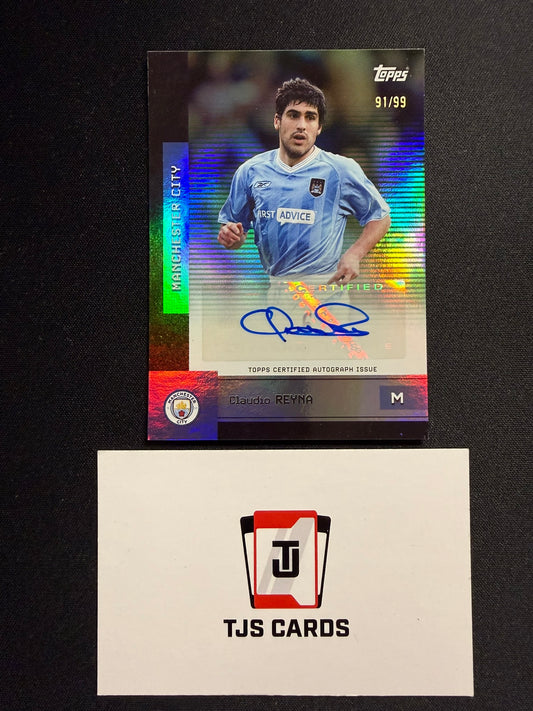 Claudio Reyna - Auto /99 - TOPPS Manchester City Team Set 2025/26