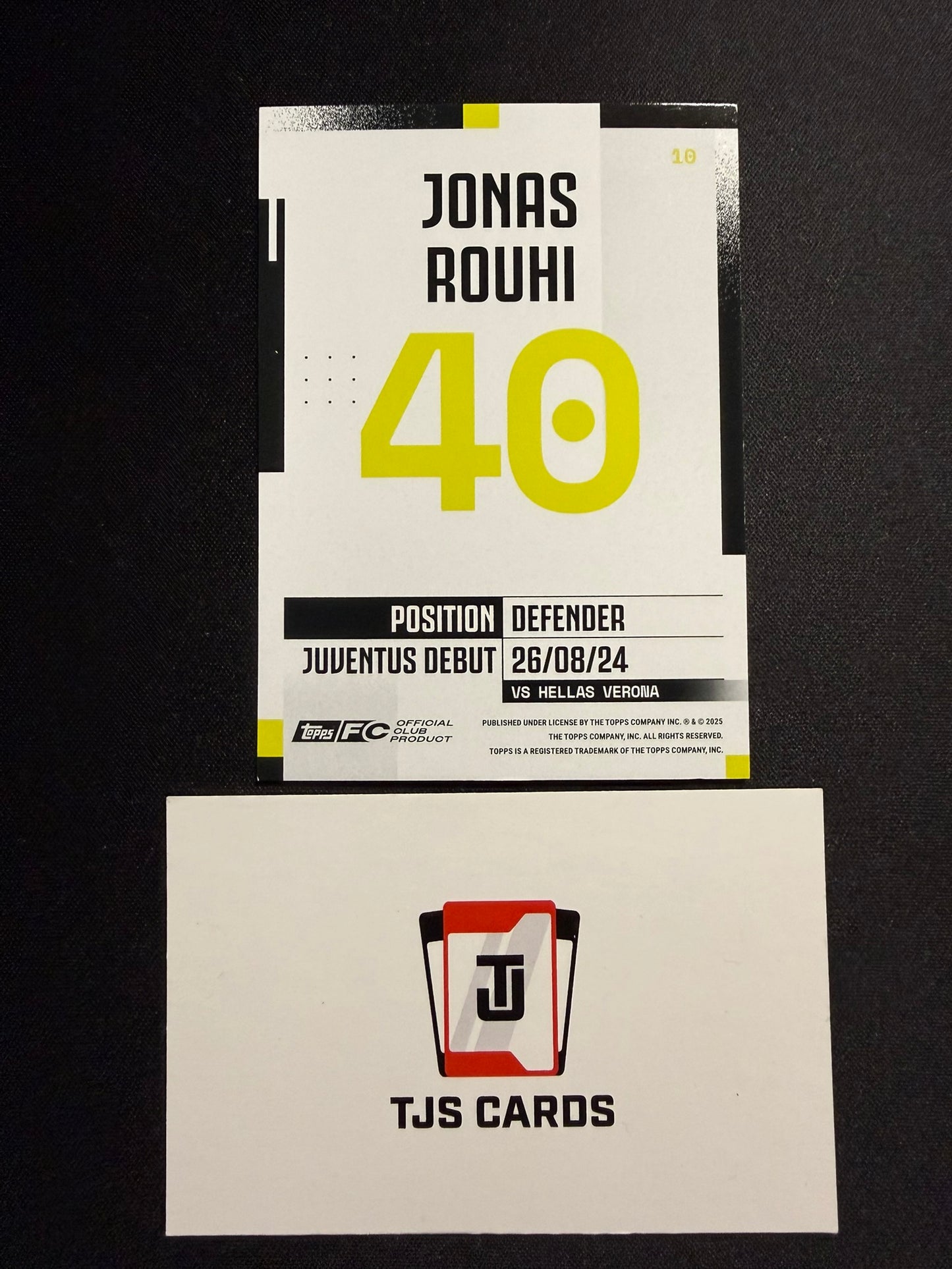 Jonas Rouhi - Pink Rookie /99 - TOPPS Juventus Team Set 2024/25