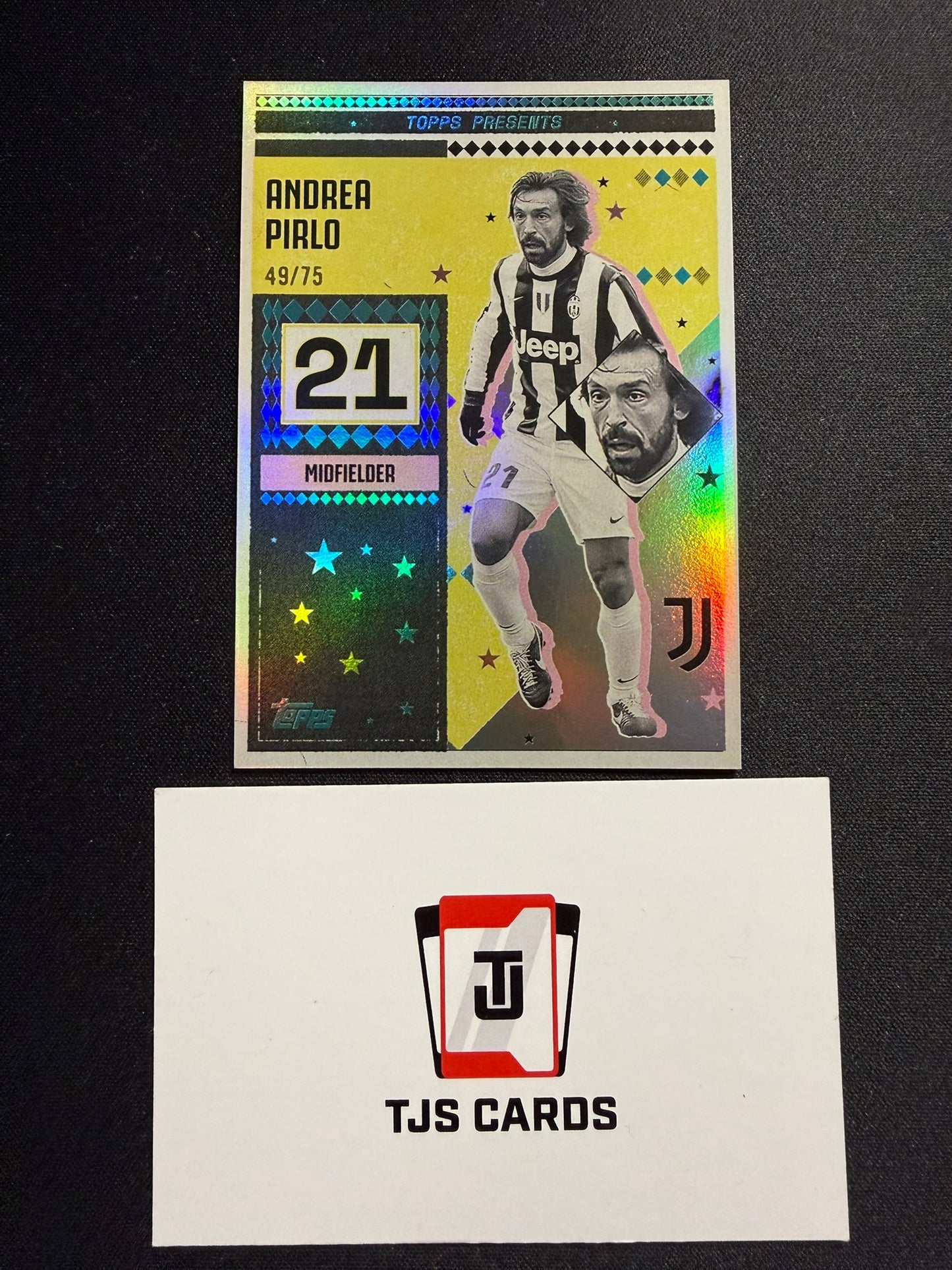 Andrea Pirlo - Aqua /75 - TOPPS Juventus Team Set 2024/25