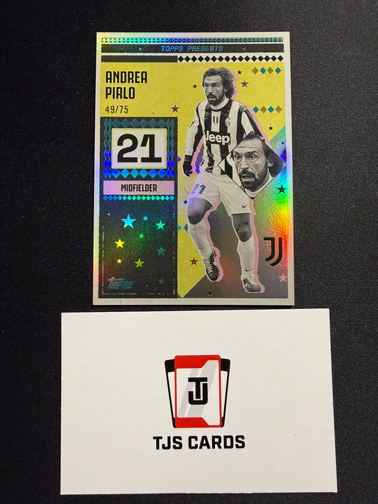 Andrea Pirlo - Aqua /75 - TOPPS Juventus Team Set 2024/25