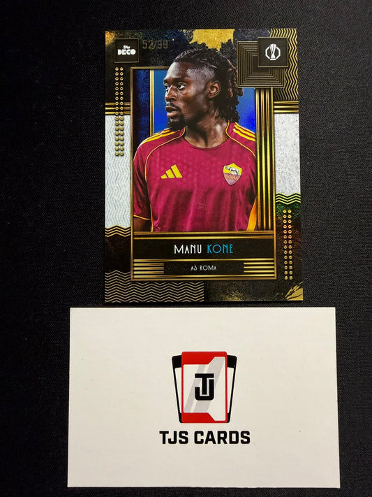 Manu Kone - Blue /99 - TOPPS Deco UCC 2025/26