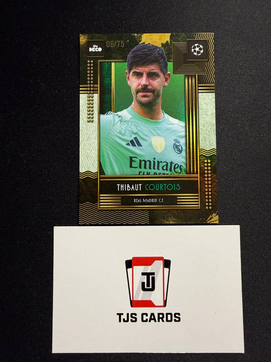 Thibaut Courtois - Green /75 - TOPPS Deco UCC 2025/26