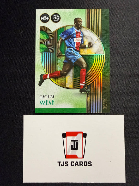 George Weah - Green Legends /75 - TOPPS Deco UCC 2025/26