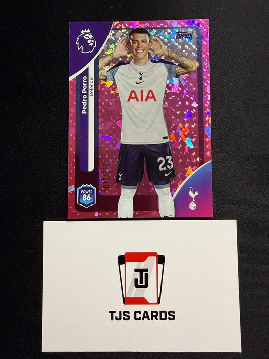 Pedro Porro - Pink Sparkle /399 - TOPPS Premier League 2025/26