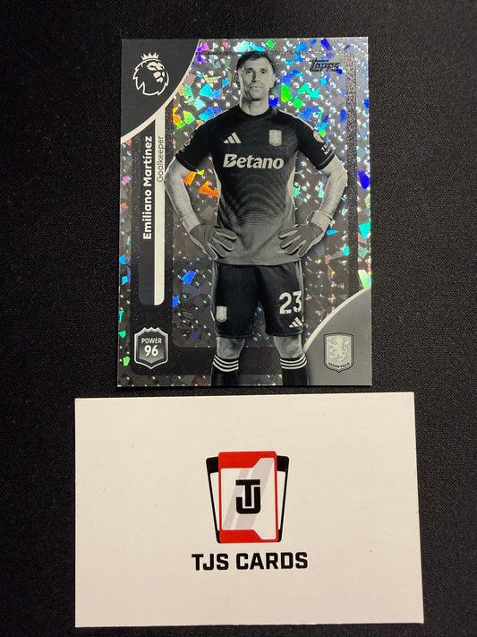 Emiliano Martinez - Black & White Sparkle /75 - TOPPS Premier League 2025/26