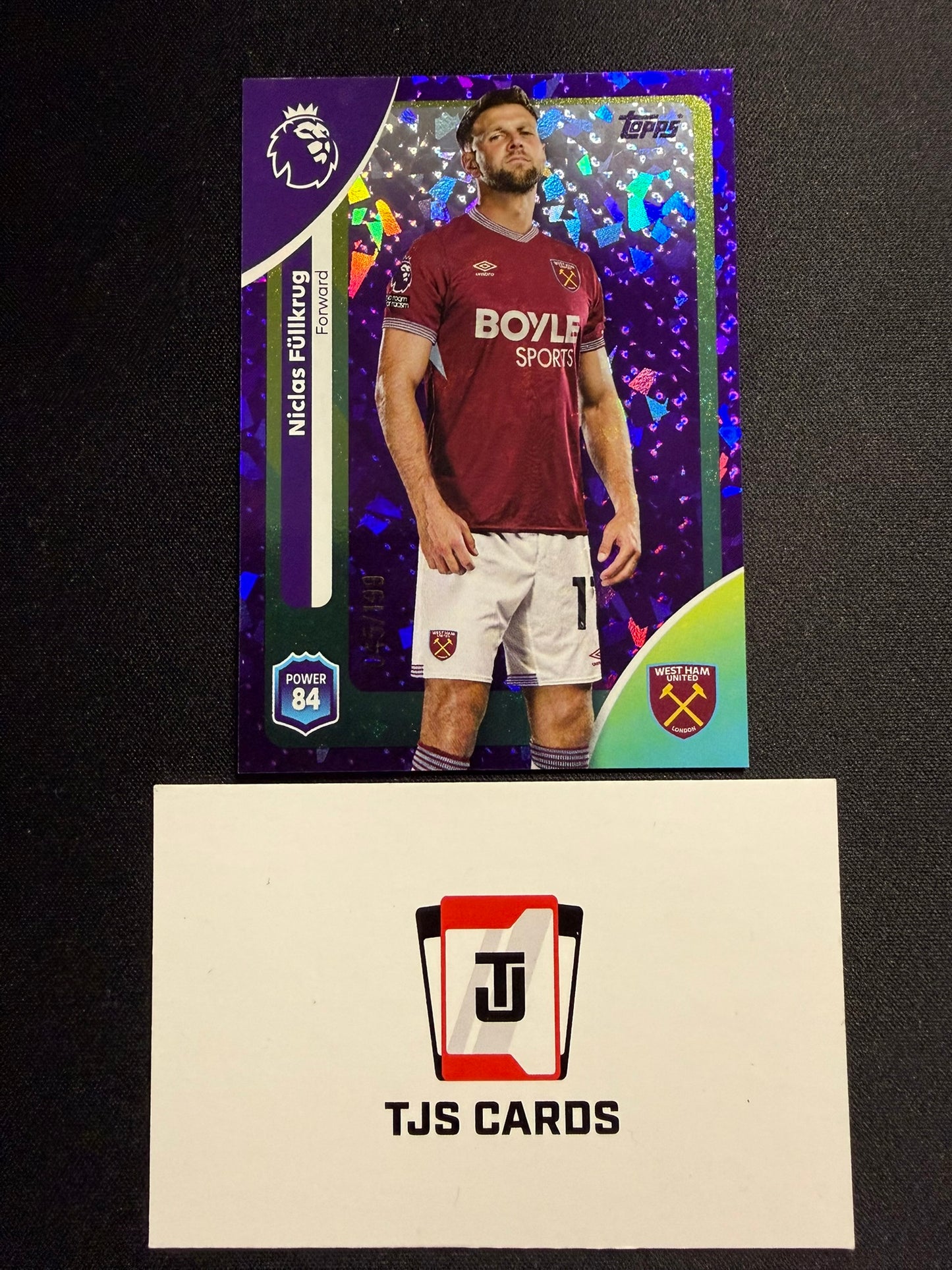 Niclas Fullkrug - Purple Sparkle /199 - TOPPS Premier League 2025/26