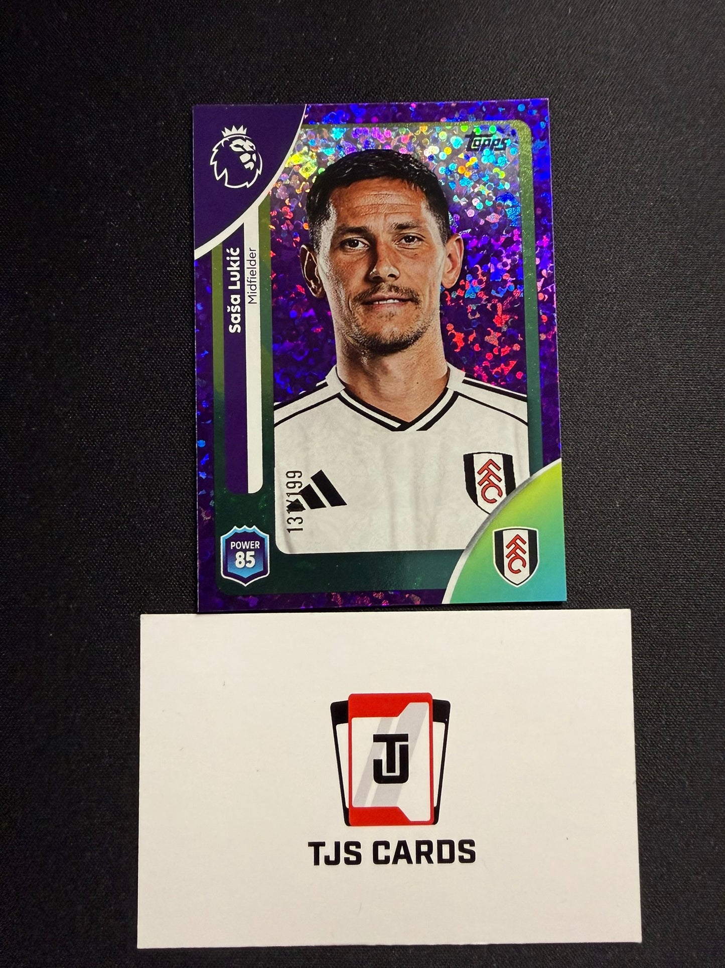 Sasa Lukic - Purple Sparkle /199 - TOPPS Premier League 2025/26
