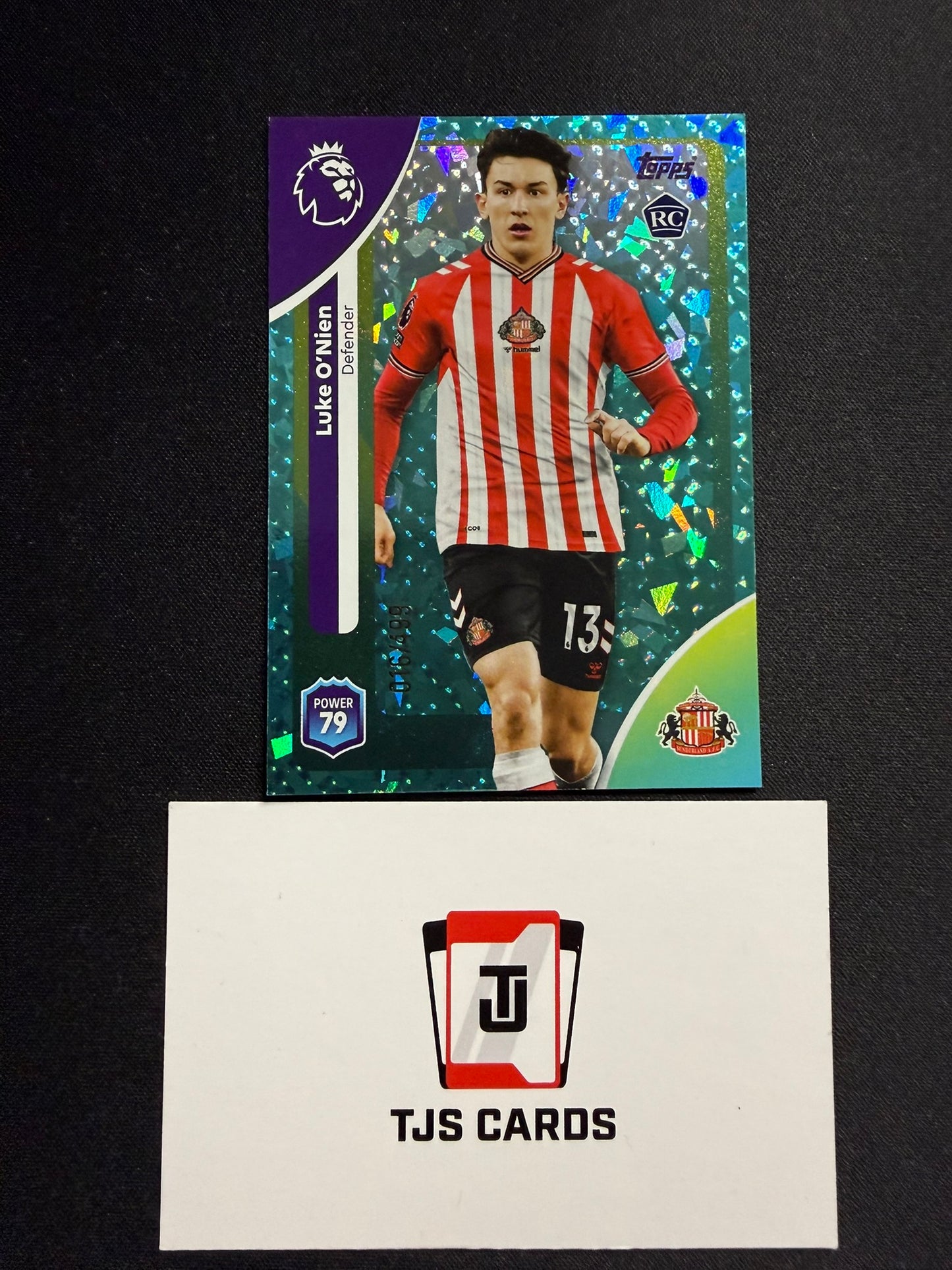 Luke O'Nien - Rookie Aqua Sparkle /499 - TOPPS Premier League 2025/26