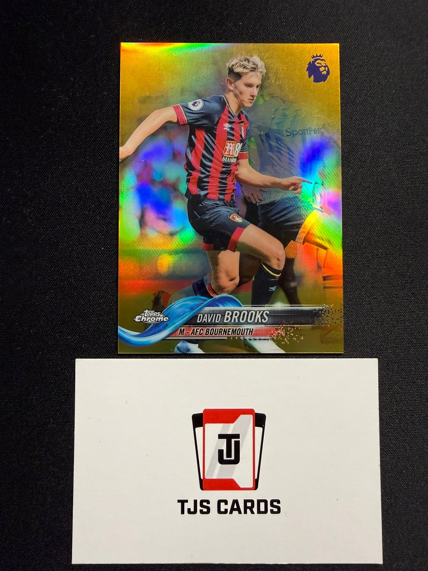 David Brooks - Gold /50 - TOPPS Chrome Premier League 2018/19