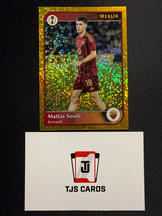 Matias Soule - Gold Speckle /50 - TOPPS Merlin Chrome UCC 2024/25