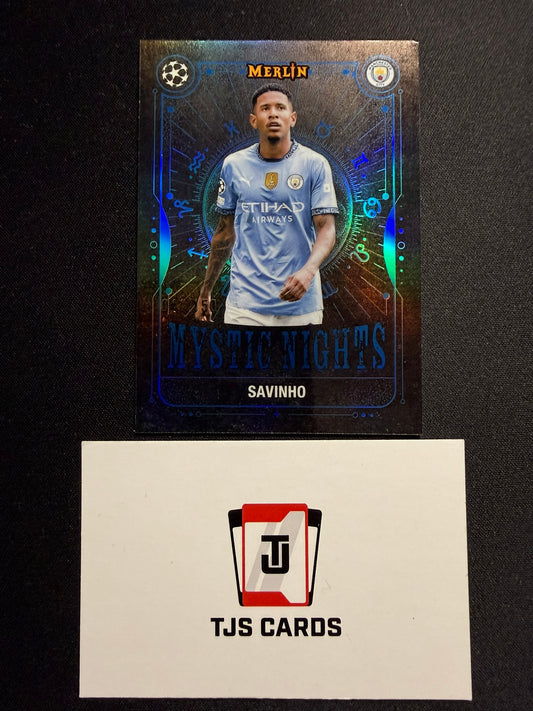 Savinho - Blue Merlin Nights /150 - TOPPS Merlin Chrome UCC 2024/25