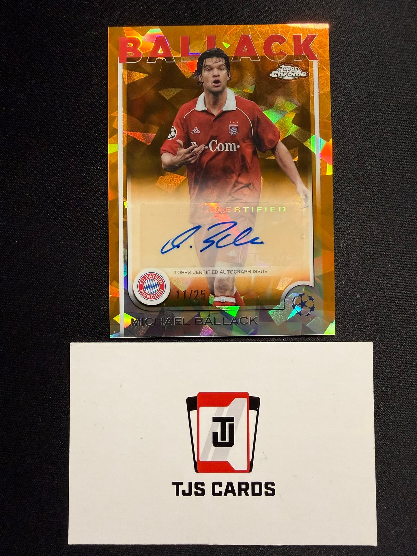 Michael Ballack - Orange Auto /25 - TOPPS Sapphire UCC 2024/25