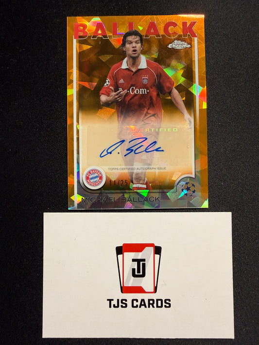 Michael Ballack - Orange Auto /25 - TOPPS Sapphire UCC 2024/25