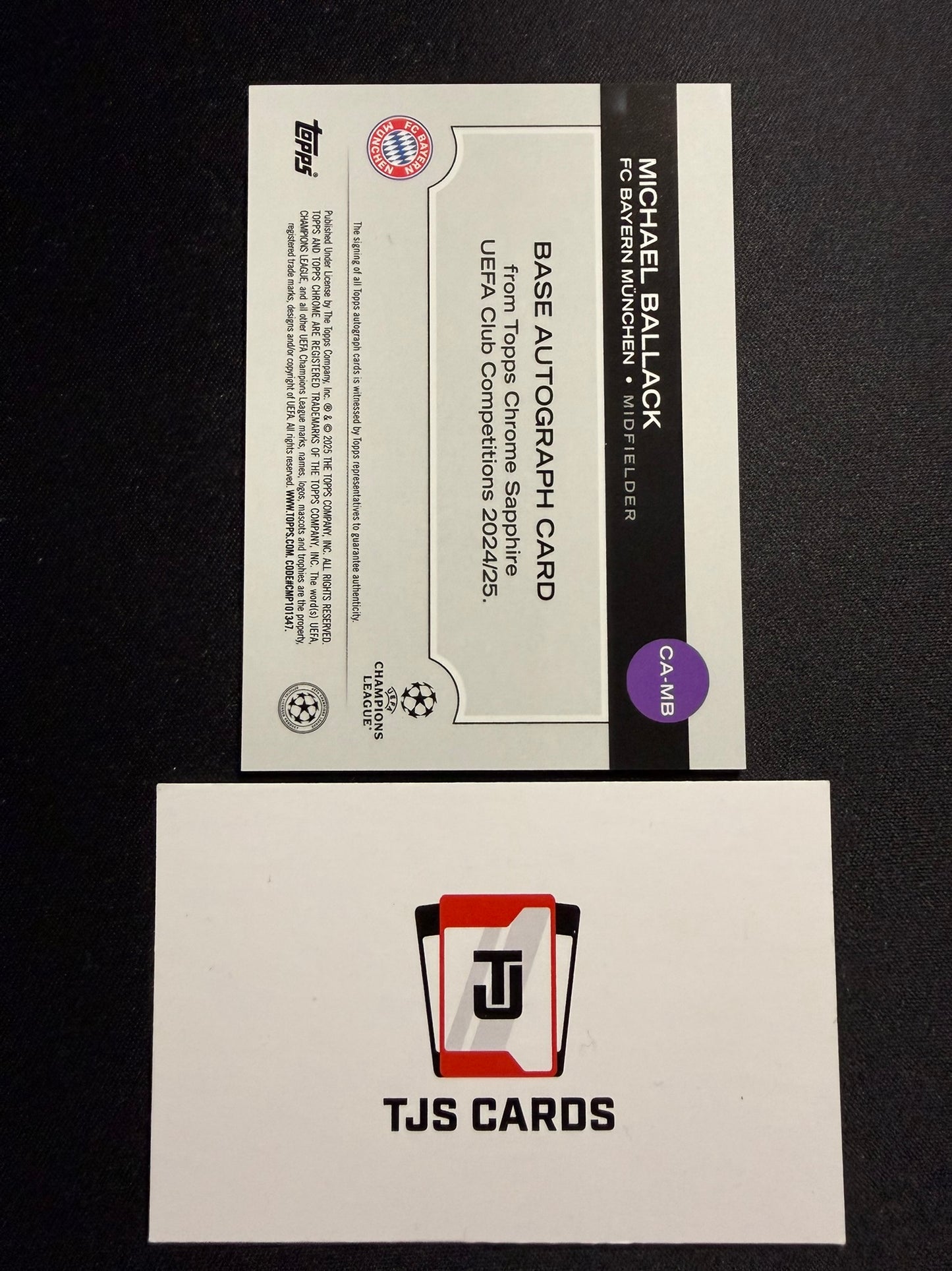 Michael Ballack - Orange Auto /25 - TOPPS Sapphire UCC 2024/25