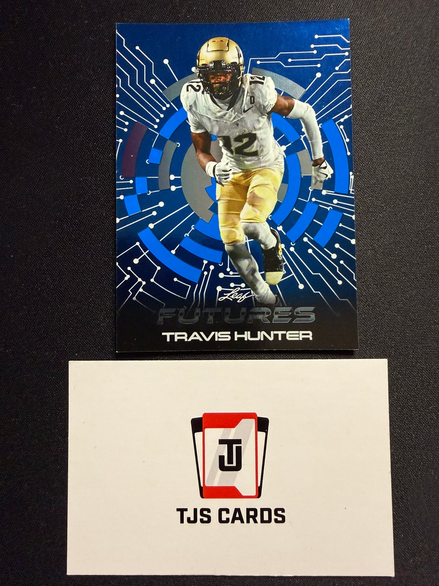 Travis Hunter - Blue /199 - Leaf Futures 2024