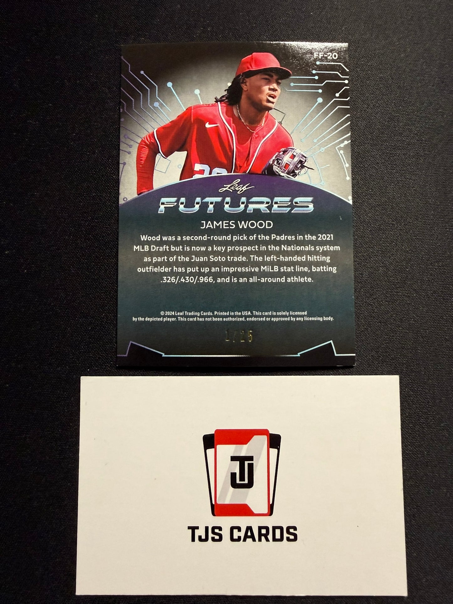 James Wood - Black /25 - Leaf Futures 2024