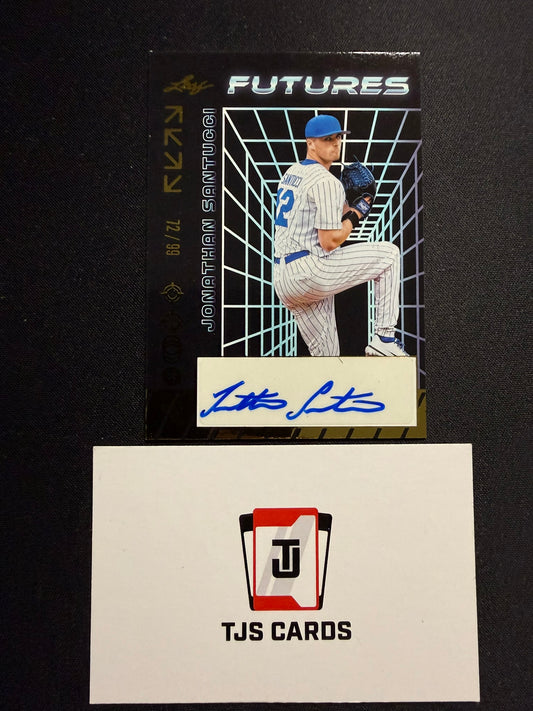Jonathan Santucci - Gold Auto /99 - Leaf Futures 2024