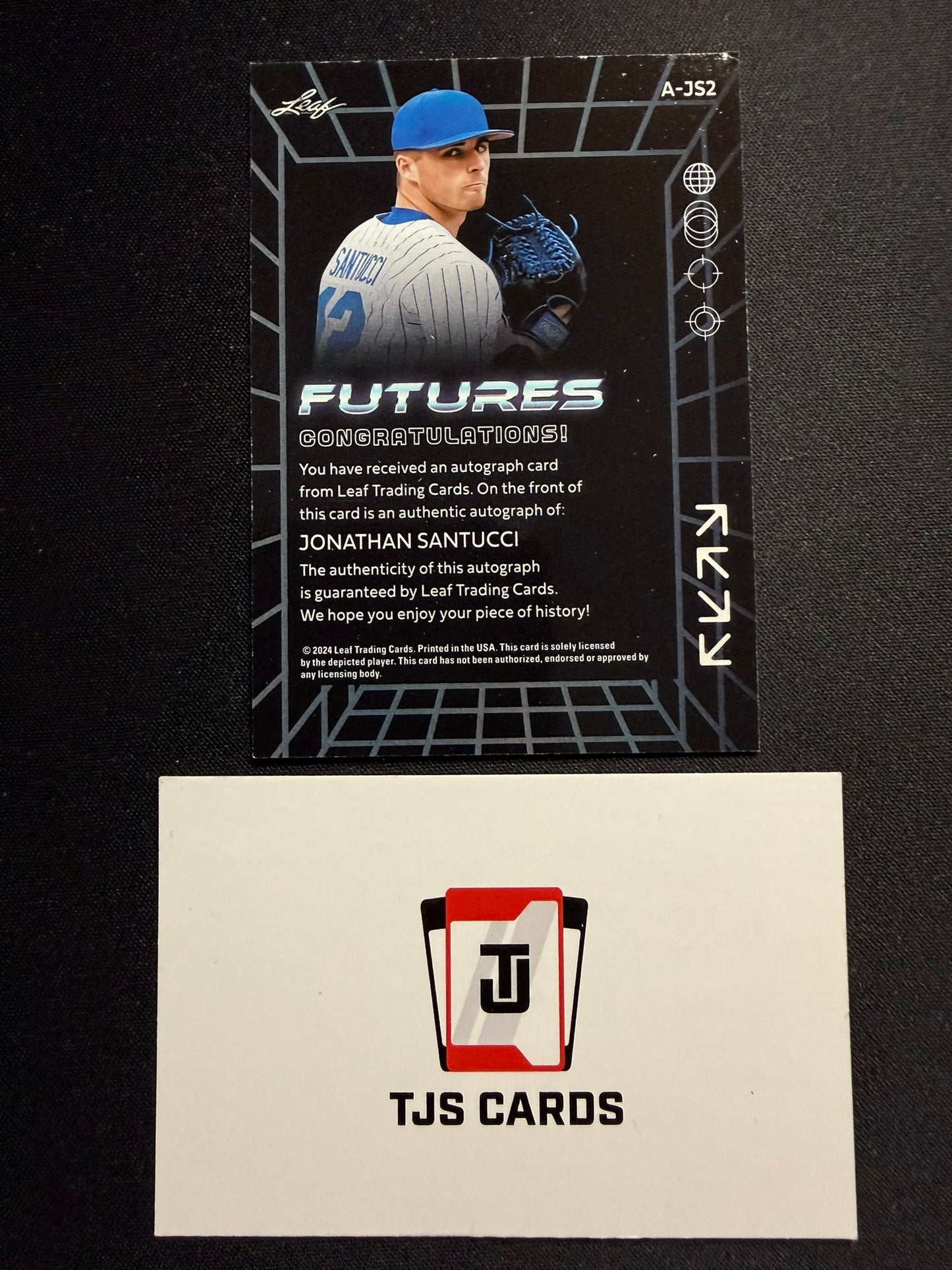 Jonathan Santucci - Gold Auto /99 - Leaf Futures 2024