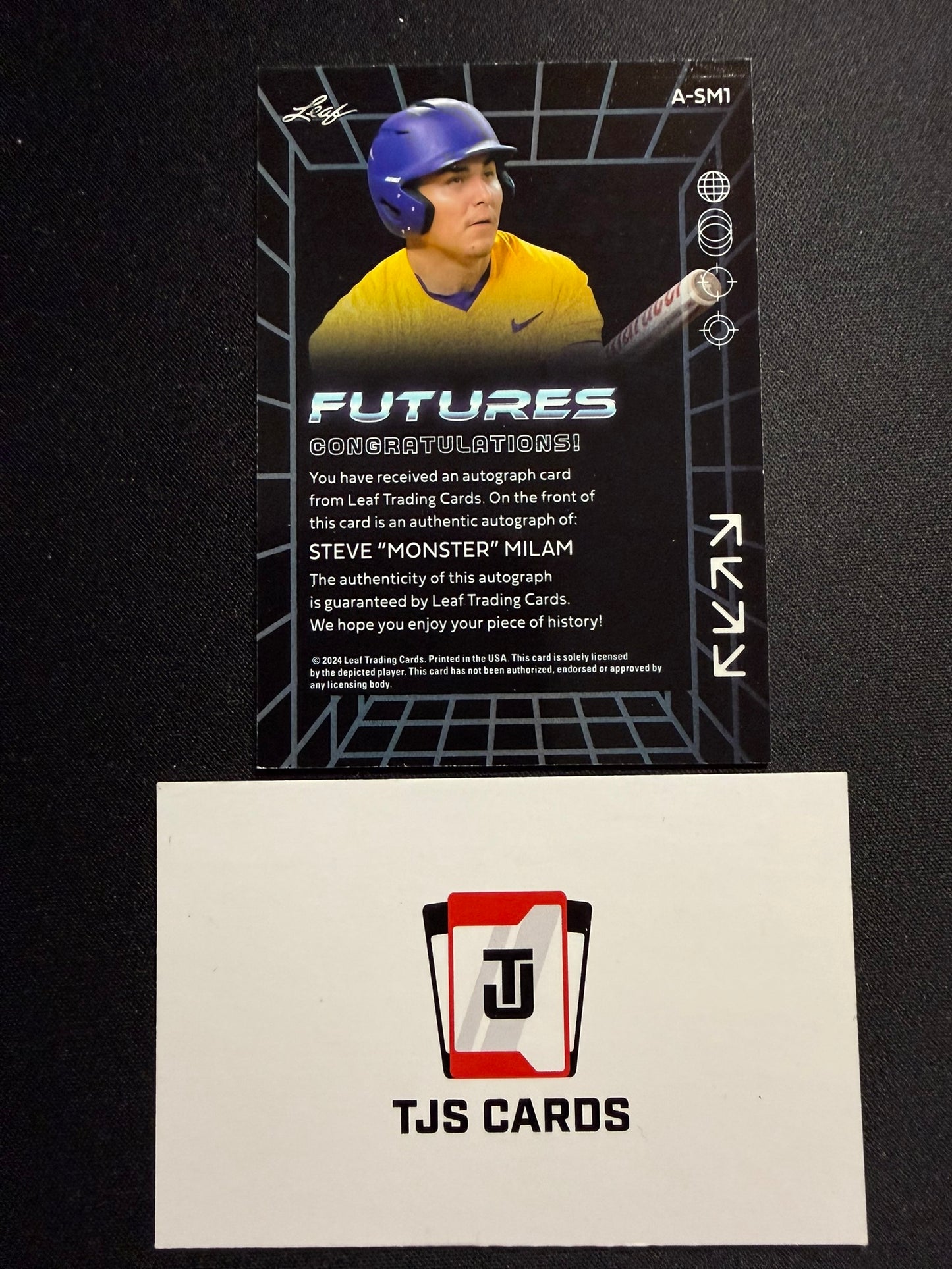 Steve "Monster" Milam - Silver Auto /149 - Leaf Futures 2024