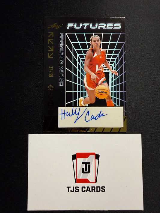 Hayley Cavinder - Gold Auto /99 - Leaf Futures 2024
