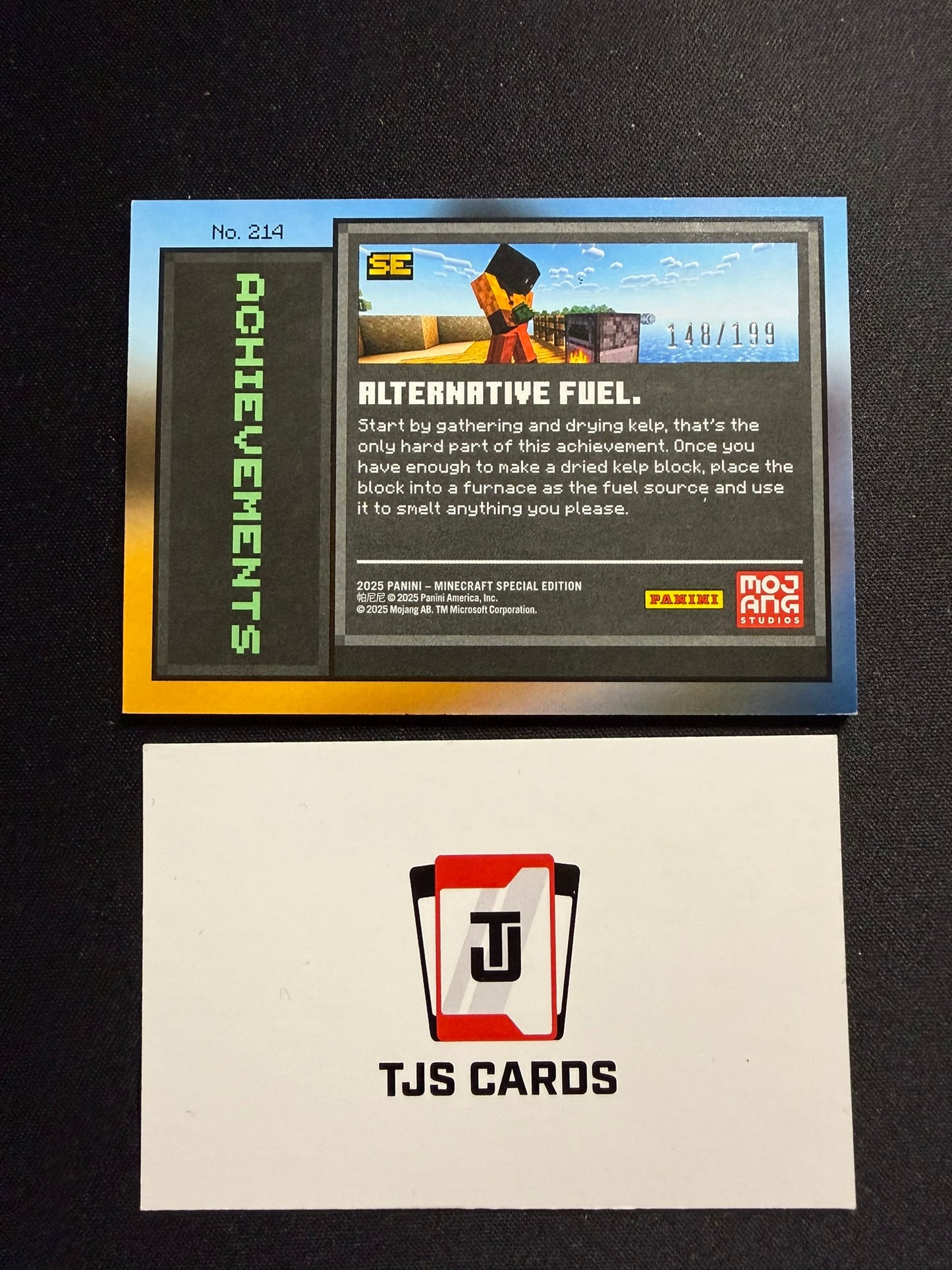 Alternative Fuel - Achievments Stone /199 - Panini Minecraft Special Edition 2025