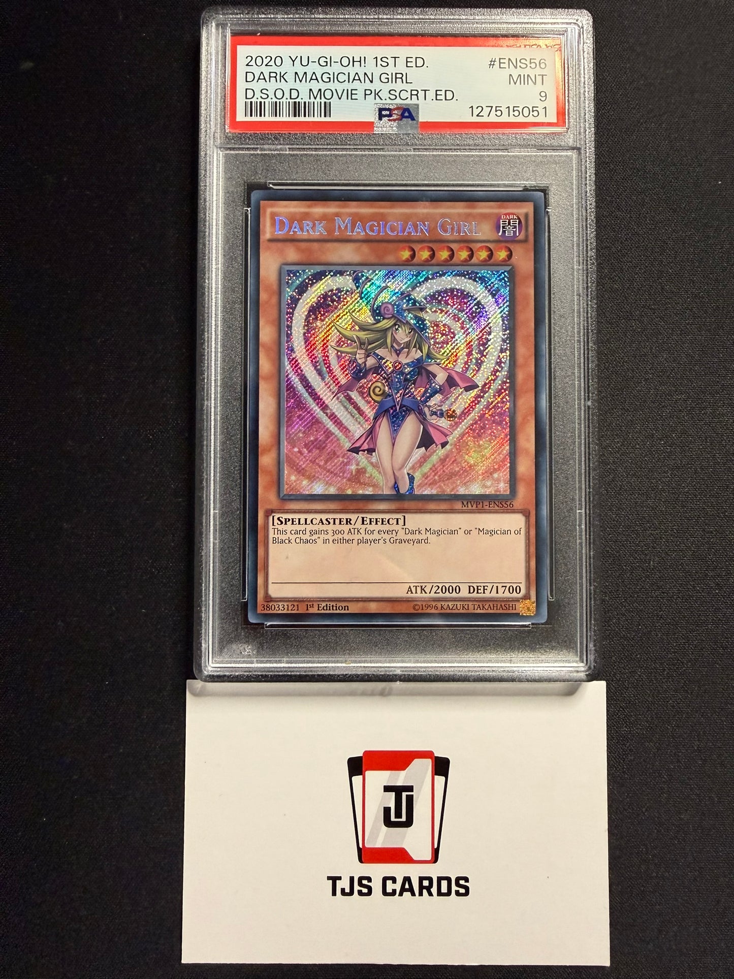 Dark Magician Girl - PSA 9 - Secret Rare 1st Edition MVP1-ENS56 - YuGiOh