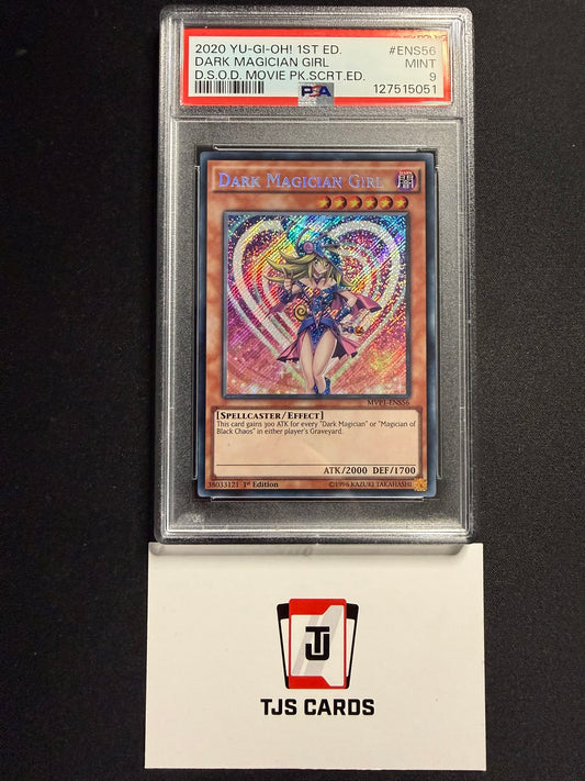 Dark Magician Girl - PSA 9 - Secret Rare 1st Edition MVP1-ENS56 - YuGiOh