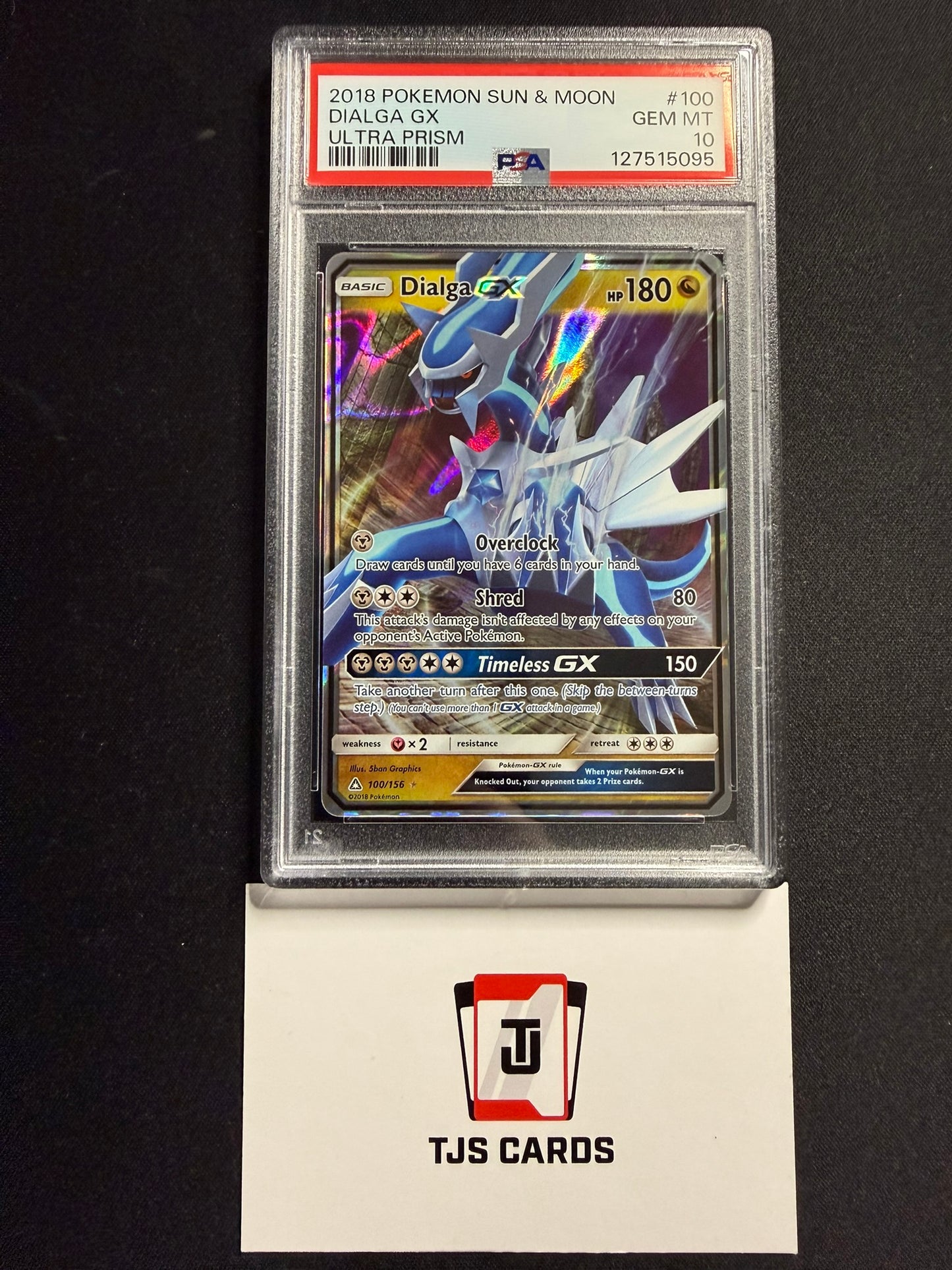 Dialga GX - PSA 10 - Ultra Prism 100/156 - Pokemon