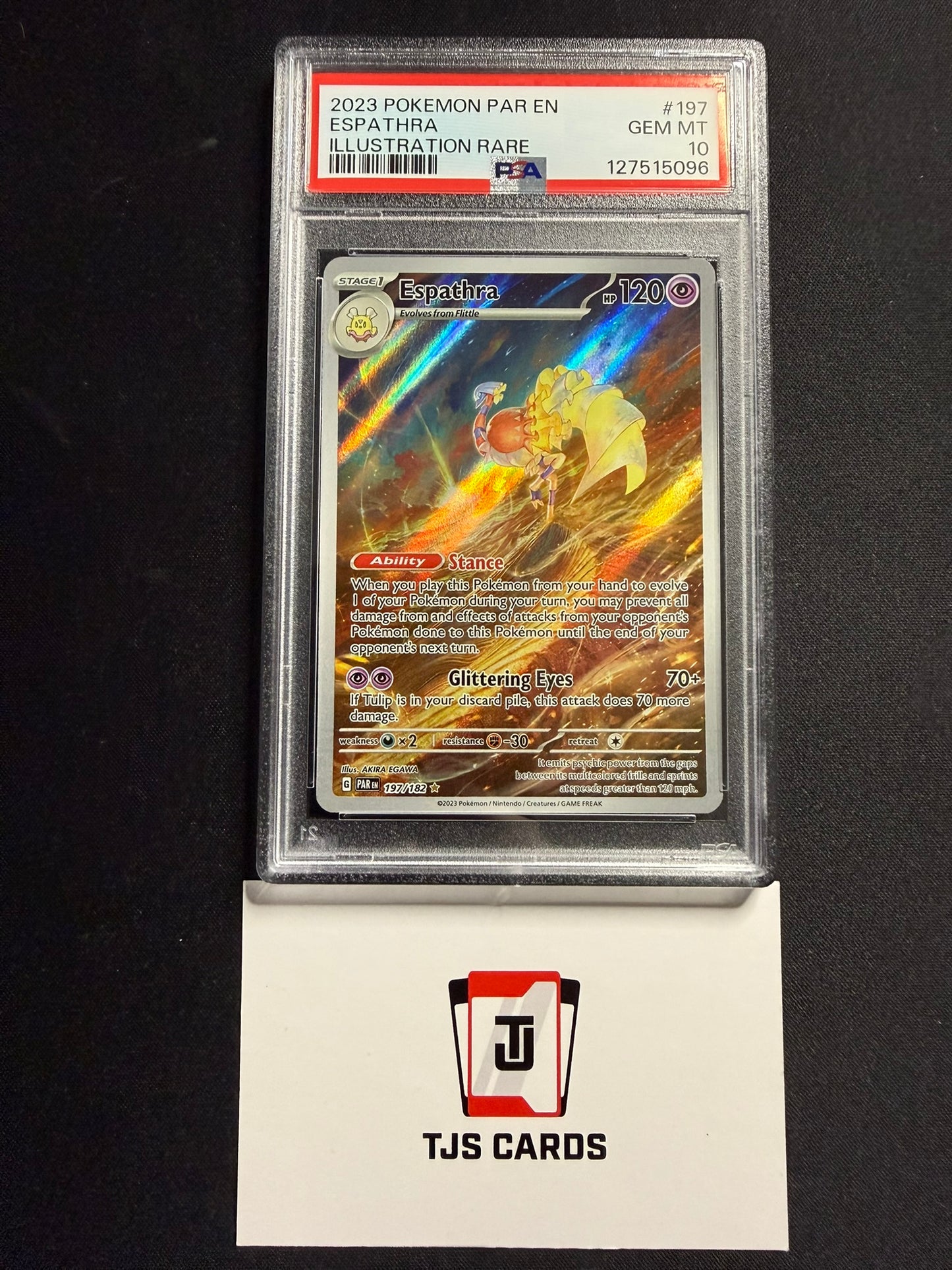 Espathra - PSA 10 - Paradox Rift 197/182 - Pokemon