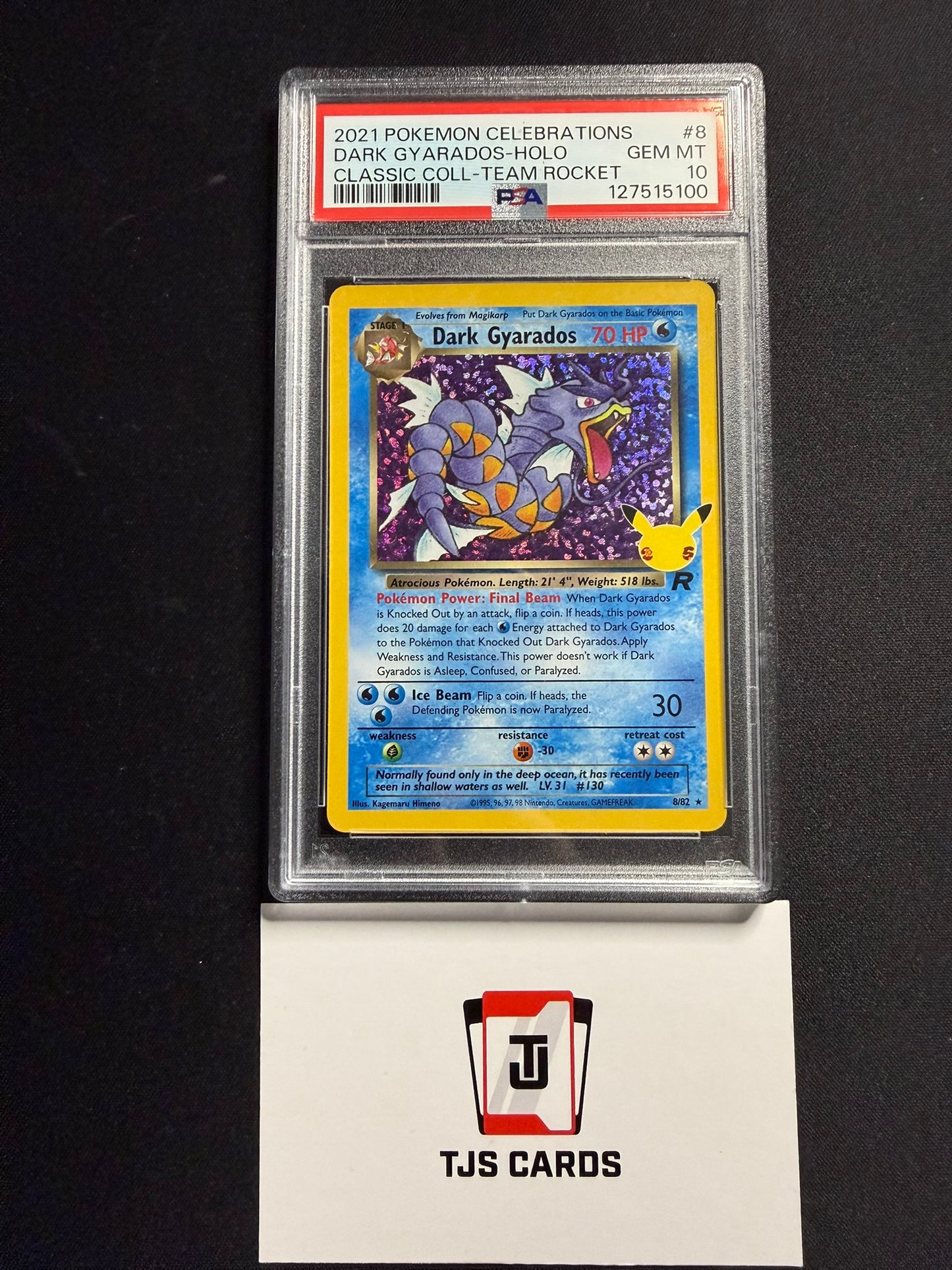 Dark Gyarados - PSA 10 - Celebrations 8/82 - Pokemon