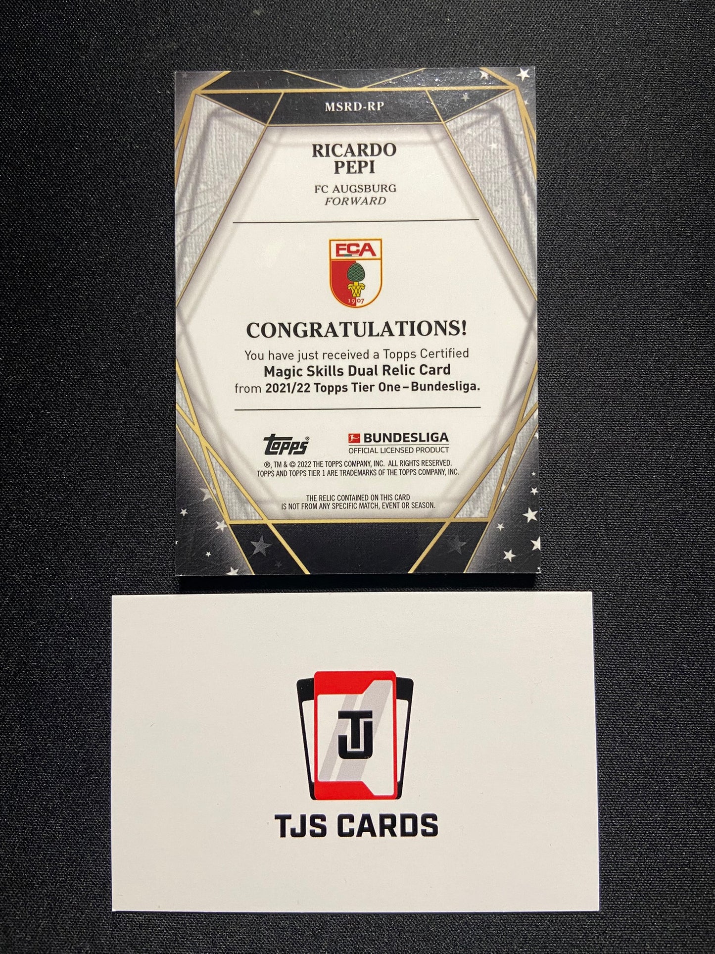 Ricardo Pepi - Dual Patch /25 - TOPPS Tier One Bundesliga 2021/22