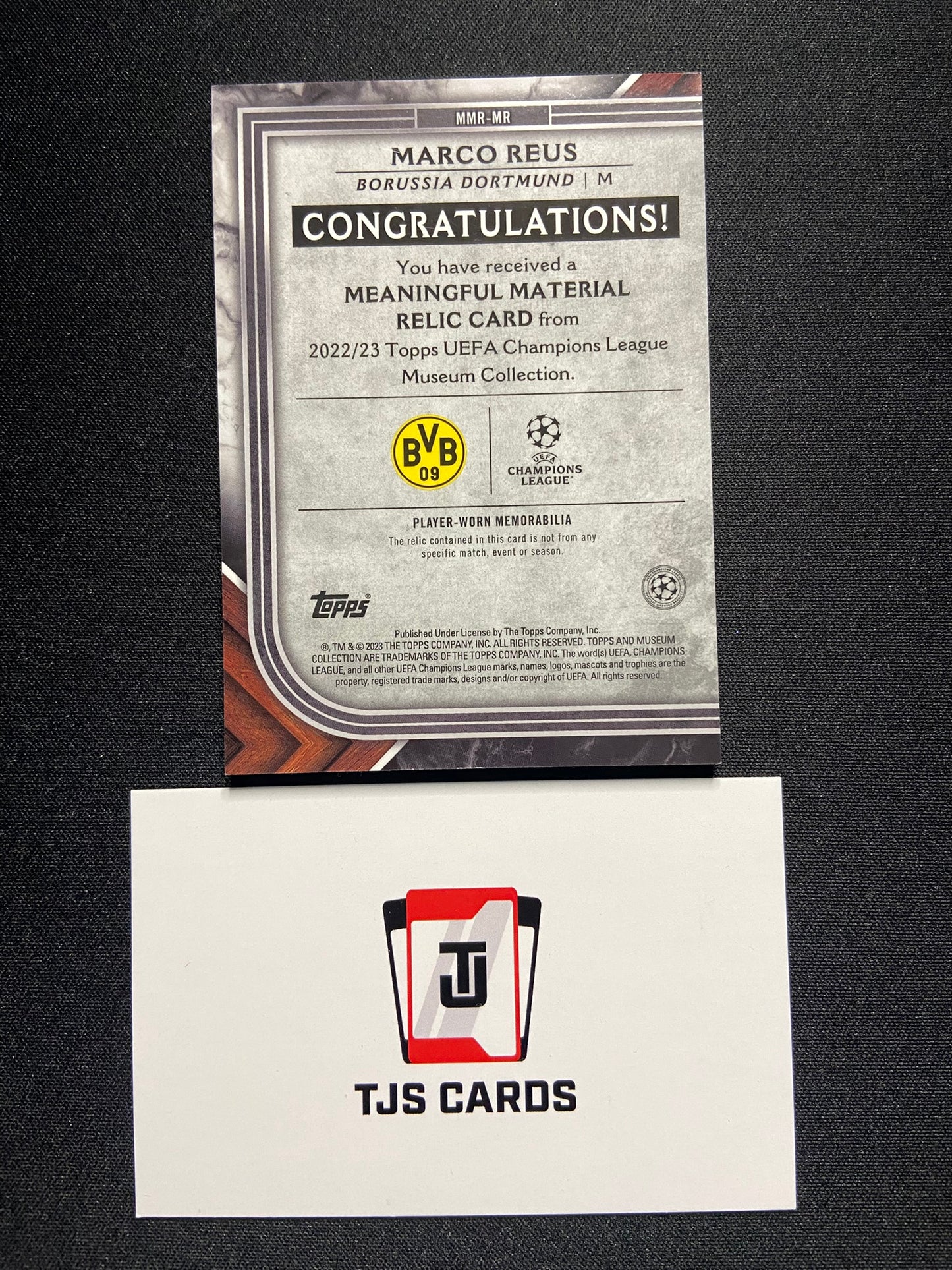 Marco Reus - Player-Worn Patch /250 - TOPPS UCL Museum 2022/23