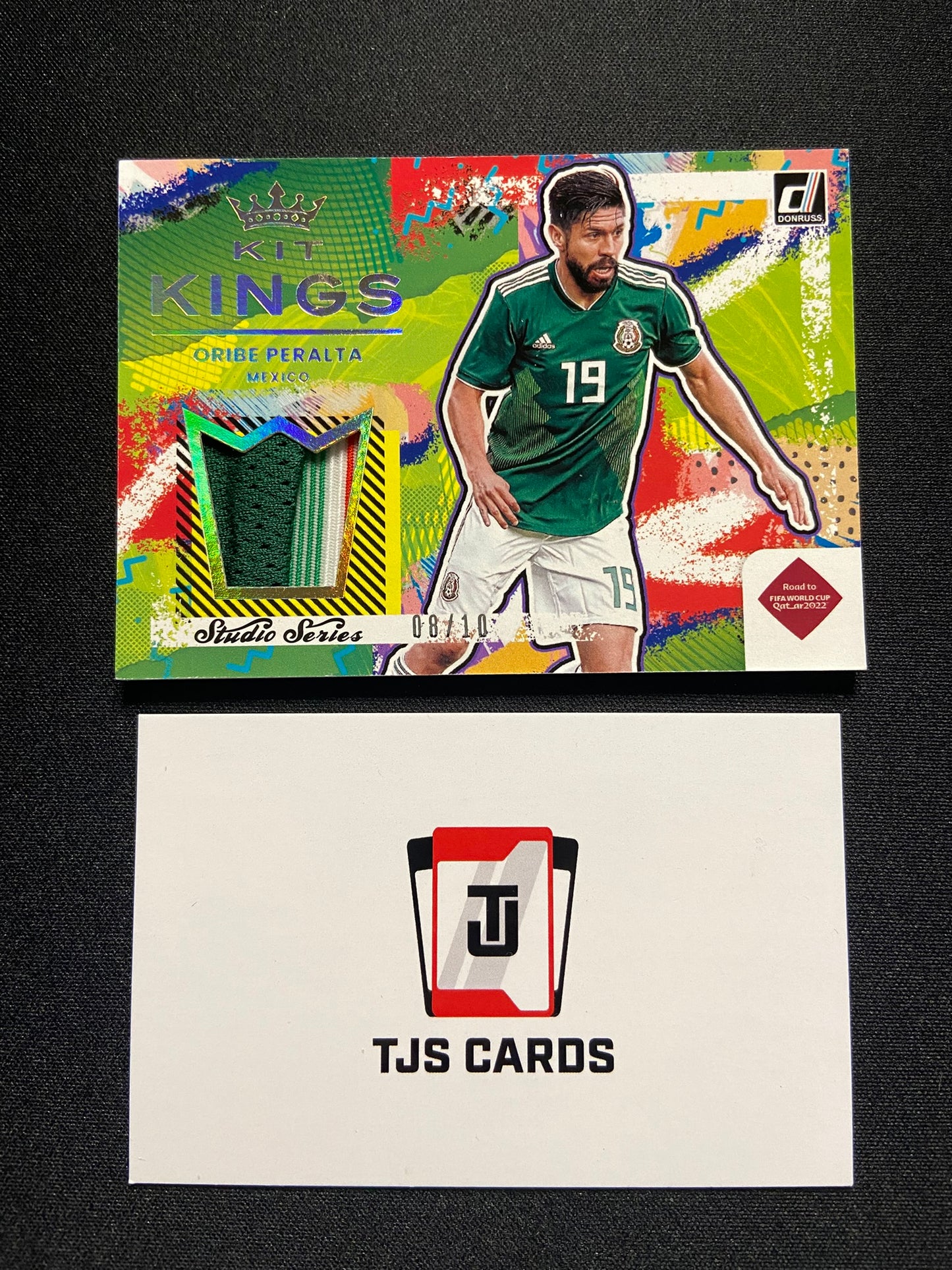 Oribe Peralta - Player-Worn Patch /10 - Panini Donruss Soccer 2021/22