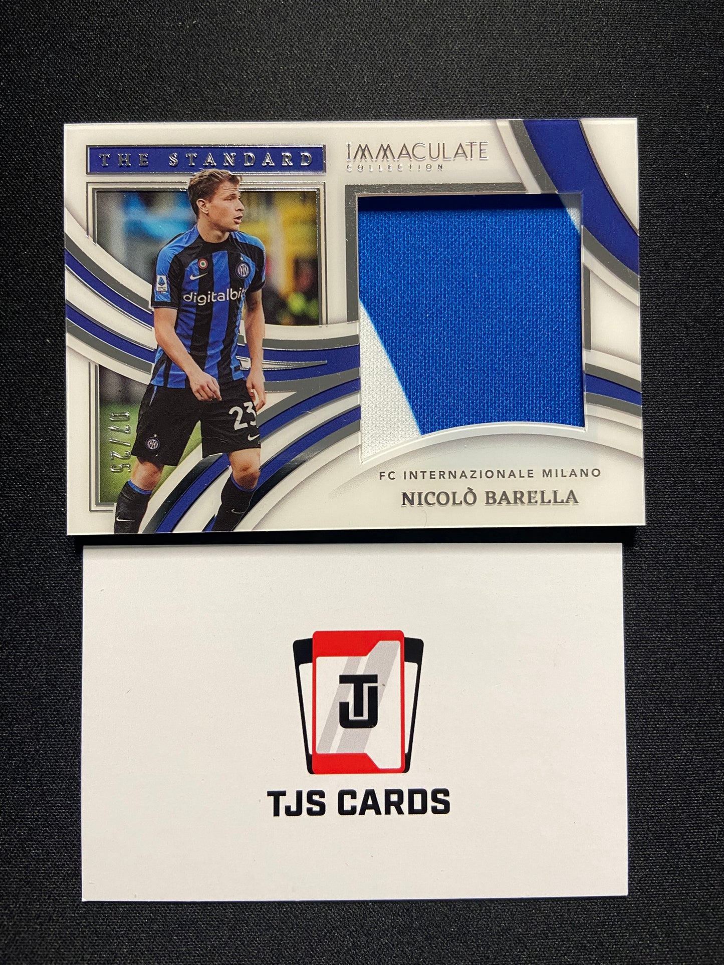 Nicolo Barella - Silver Patch /25 - Panini Immaculate Soccer 2022/23