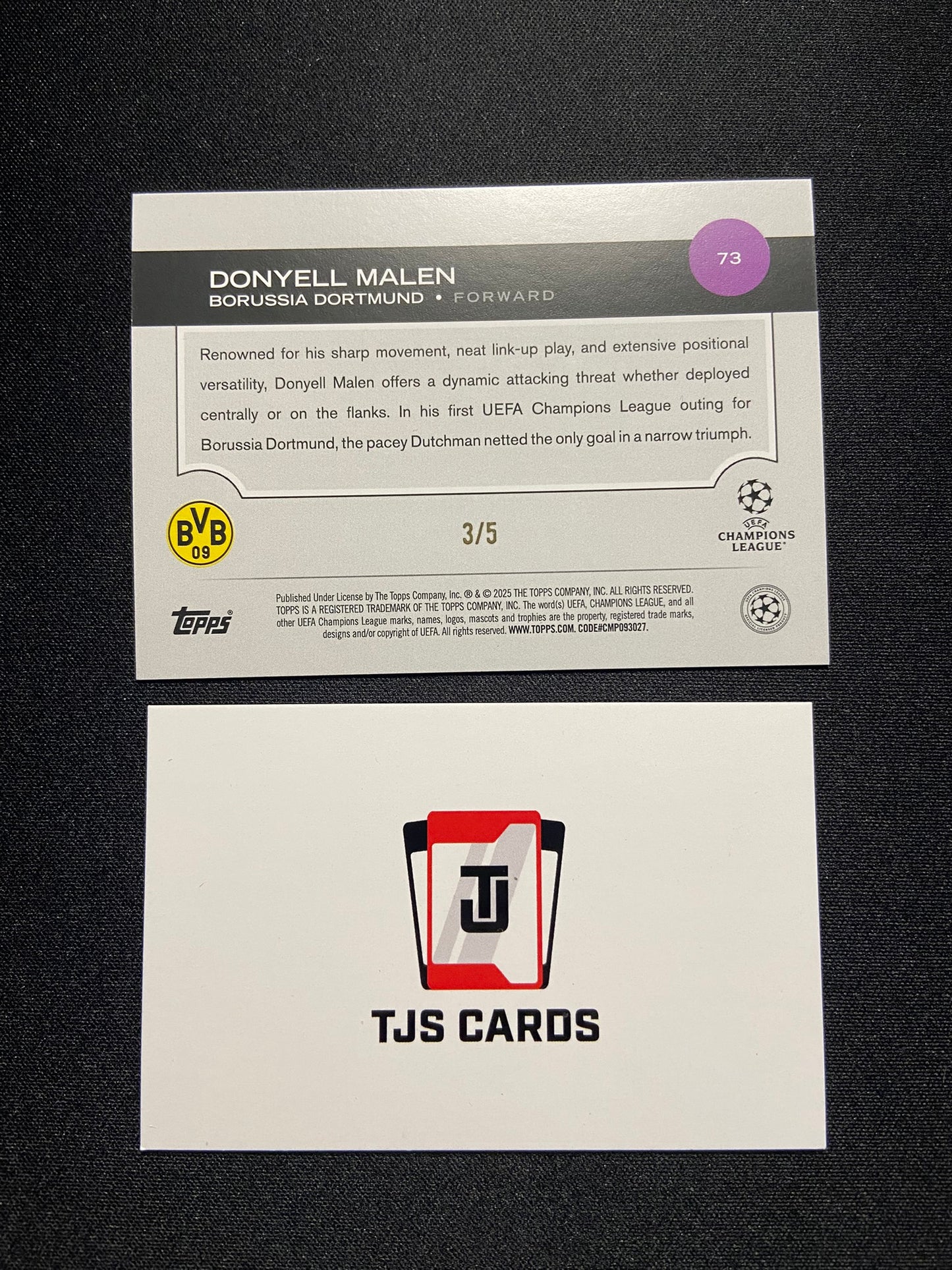 Donyell Malen - Red /5 - TOPPS UCC Flagship 2024/25