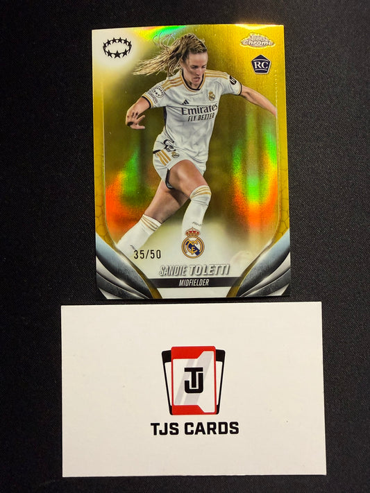 Sandie Toletti - Rookie Gold /50 - TOPPS Chrome UWCL 2023/24
