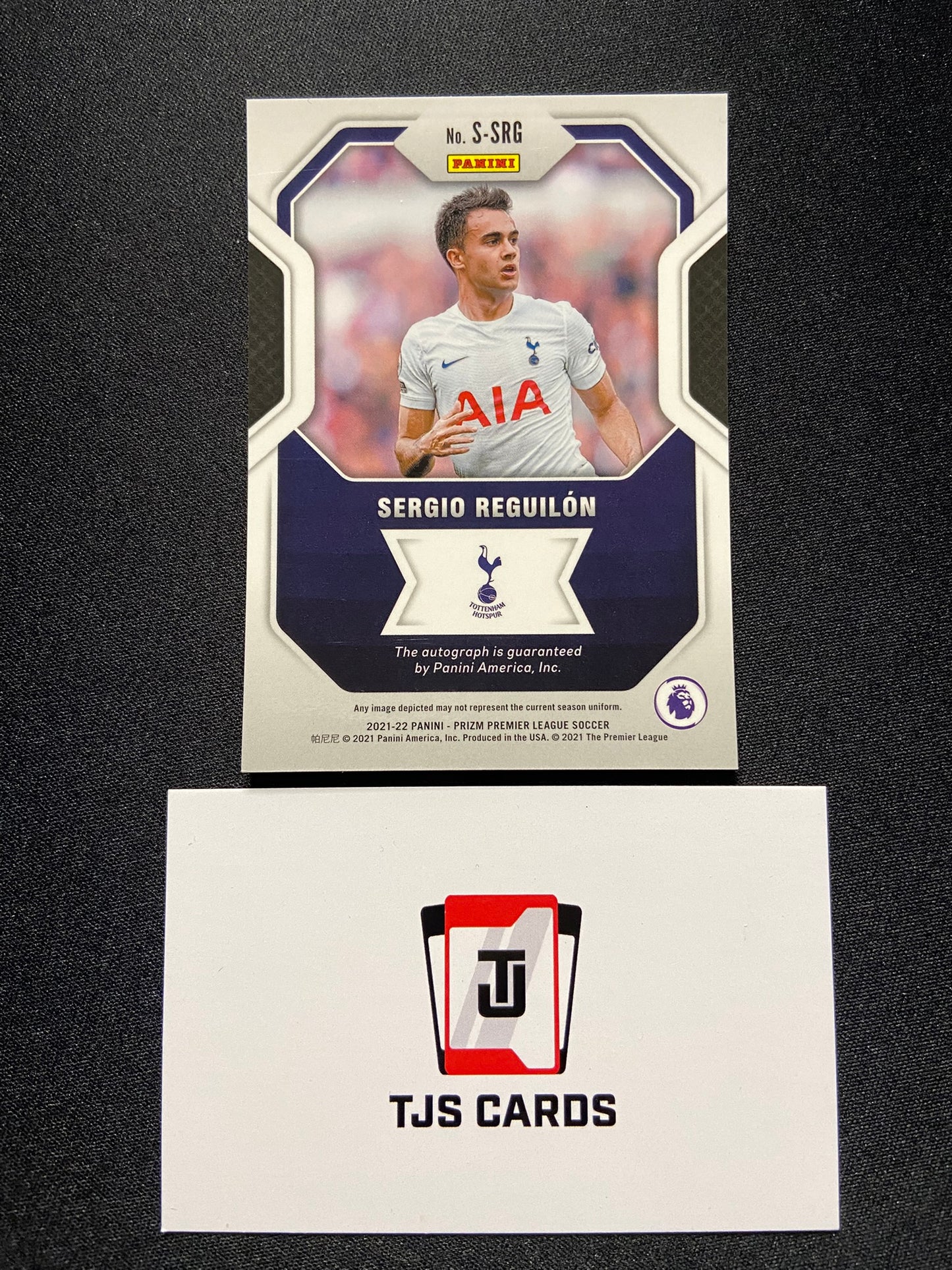 Sergio Reguilon - Auto - Panini Prizm Premier League 2021/22